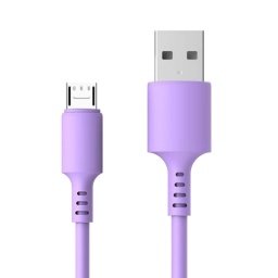 Cable de Datos GTM BP06 3,1a 1,2m Micro Usb Violeta