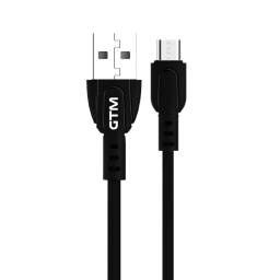Cable de Datos GTM BP01 2,1a 1,2m Micro Usb Negro