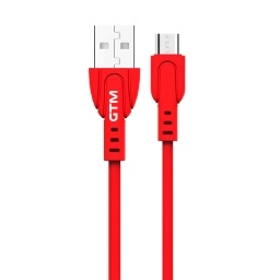 Cable de Datos GTM BP01 2,1a 1,2m Micro Usb Rojo