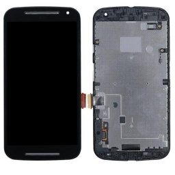 Display Motorola XT1641 Moto G4 Plus Negro Con Marco