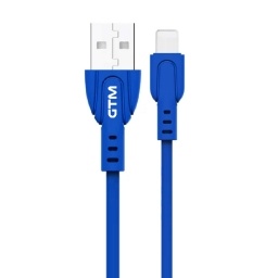 Cable de Datos GTM BP01 2,1a 1,2m Lightning Azul